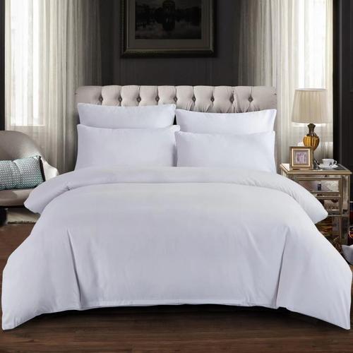 件套纯白色宾馆四件酒店床上用品单双人双人床单被套床品套件
